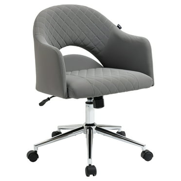 OFM Essentials Swivel Upholstered Armless Office Chair in Black 